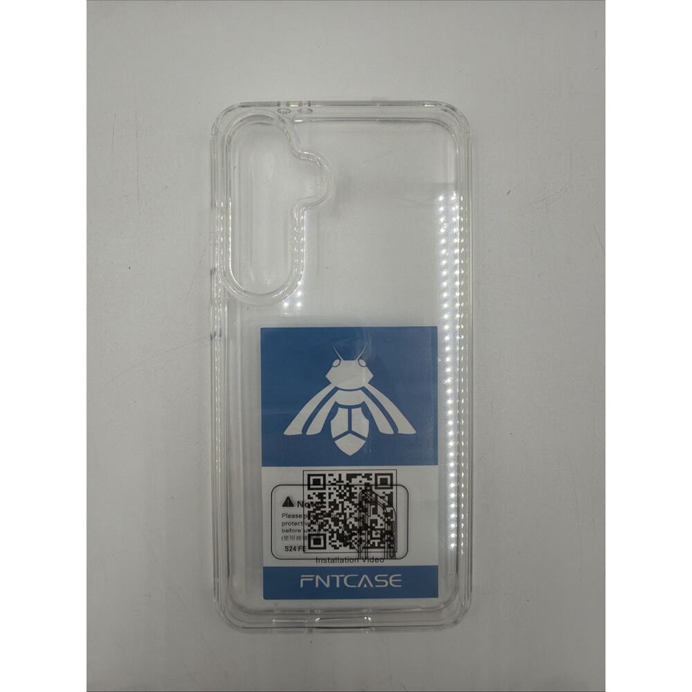 FNTCASE for Samsung Galaxy S24 FE Clear Military Protection